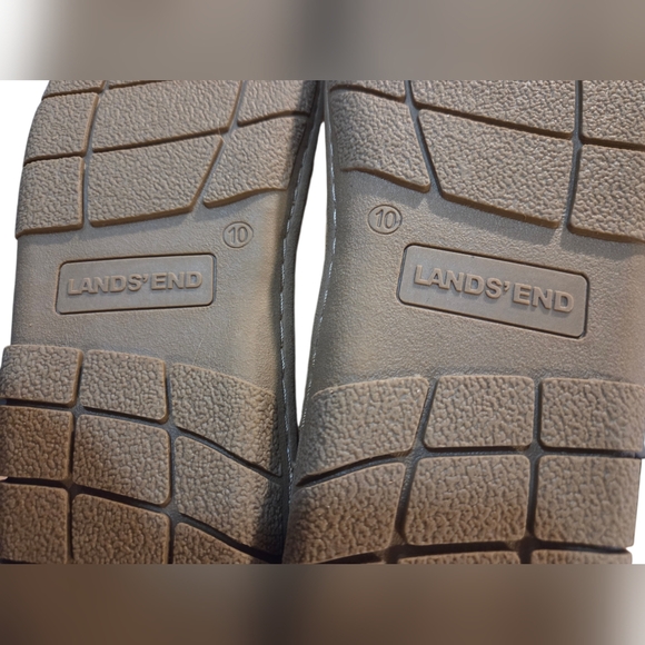 Lands' End - Men's Suede Moccasin Slippers with Fuzzy Faux Fur Lining NWOT - Picture 11 of 11